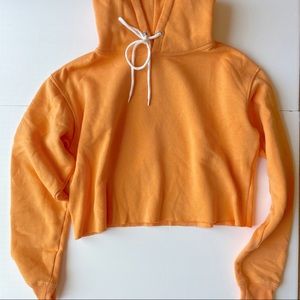 wild fable cropped orange hoodie